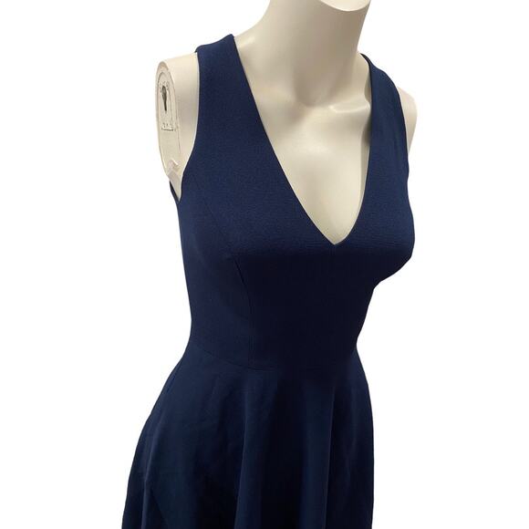 Dress the Population Catalina Fit Flare Midi Cocktail Midnight Blue XS - Picture 4 of 6
